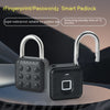 Fingerprint Lock Padlock Household Waterproof Password Cabinet Anti-theft Door Lock APP